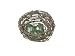 Sugared Fruit Glittered Bird's Nest with Glass Eggs Christmas Decoration 3.5"