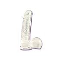 California Exotics Jelly Dong with Suction, Clear, 6"