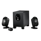 Logitech X-210 Speakers 2.1 Subwoofer and Control Pod Stereo Headphone Jack 48Hz-20kHz Ref 970191-0120