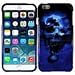 HR Wireless Design Cover for Apple iPhone 6 Plus - Retail Packaging - Blue Skull