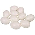 Kunststoff Deko-Eier, 100 St�ck wei�