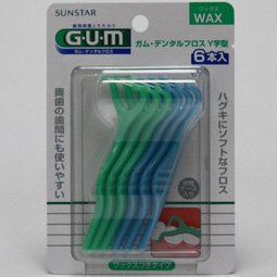 GUM デンタルフロス Y字型 6本