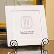 Your Initial Square Platter & Easel Set