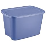 Sterilite 18301008 18-Gallon Tote Box, Lapis