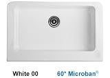 Advantage Primrose Apron Front Single Bowl Undermount Kitchen Sink Finish: White Microban