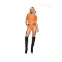 Sexy Adult Womens Halloween Costumes Prisoner Inmate Criminal Jailbird Dress Costume Theme Party Outfit Leg Avenue