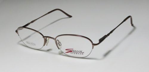 new collection & authentic - designer/brand: SWANK BY MARCOLIN style/model: LILAC size: 50-19-135 color: BROWN EYEGLASSES/FRAMES RHINESTONE/STRASS RXABLE PRESCRIPTION CARE READY SPECTACLES/EYEGLASSES/EYE GLASSES/FRAME