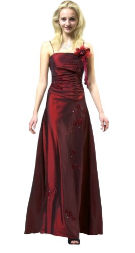 Ballkleid “Viktoria” aus leicht changierendem Taft mit Bestickung und Strassbesatz, Weinrot, Gr. 38 Reviews