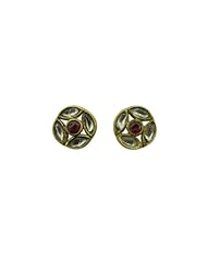 22kt Solid Gold Diamond Pave Stud Earring Fashion Jewelry