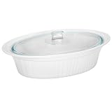Corningware 1047975 FWH French White 4Qt Oval Roaster with Cover - Pack of 2