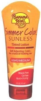 Banana Boat Summer Color Sunless Tanner Lotion 4oz.