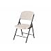 Lifetime Chair, Molded Seat/Back, 4 Pack Set,  Almond color finish