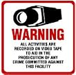SECURITY SIGN & DECAL - #204 VIDEO CCTV CAMERA WARNING SIGNS