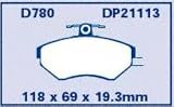 EBC Brake DP21113 Front Premium Organic Pads