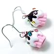 Pink Cupcake Dangle Earrings Birthday Fashion Jewelry