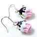 Pink Cupcake Dangle Charm Earrings Birthday Fashion Jewelry