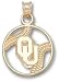 Oklahoma Sooners Solid 10K Gold ''OU'' Pierced Baseball Pendant