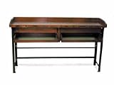 GROBET JEWELERS WORKBENCH DOUBLE WITH METAL LEGS