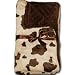 Personalized Cow Print Minky Chenille Baby Blanket