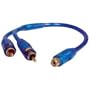 DB Link Double Shielded Competition Series CLY2MZ 2 Male To 1 Female RCA Y Adapter