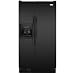 Whirlpool ED5HVEXVB 25.3 cu. ft. Side by Side Refrigerator with 3 SpillGuard Glass Shelves, Clear Crisper, Adjustable Gallon Door Bins and Dial Controls: Black