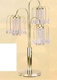 CRYSTAL DESIGN 3-WAY SWITCH TABLE LAMP IN GOLD