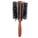 Features the finest wood and boar bristle, hand selected and graded. Reinforced boar bristles are set into superbly finished wood handle rounder brush for amazing quality that produces great hair. Italian #855. 3?.