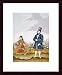 A Moghul Nobleman With His Wife by Tanjore School 11.38X14.00 Framed with Black Wood Frame