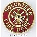 Volunteer Fire Department Collar Insignia