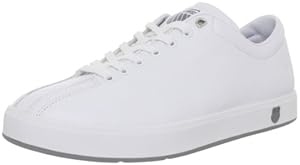 K-Swiss Men's Clean Classic Low Fashion Sneaker,White/Stingray,10 M US
