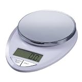 EatSmart Precision Pro Digital Kitchen Scale, White Chrome