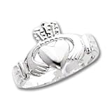 Sterling Silver Solid Claddagh Ring
