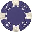 Clay Composite Ace King Poker Chips 25 11.5 gram Purple Poker Chips