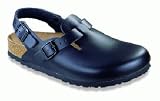 Birkenstock clogs Tokio from Leather in Black with a regular insole
