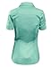 LE3NO Womens Tailored Short Sleeve Button Down Shirt with Stretch