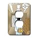 Rich Diesslins Funny General - Editorial Cartoons - Osama Bin Laden Hiding Place - Light Switch Covers - 2 plug outlet cover