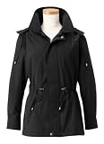 TravelSmith Womens Plus Size Packable Anorak Raincoat