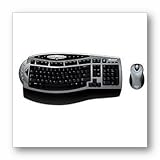 Microsoft Wireless Optical Desktop 3.0 Comfort Edition - Keyboard - wireless - 104 keys - Yes - mouse - RF USB / PS/2 receiver - PS/2, USB - OEM