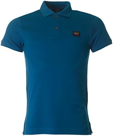 Paul And Shark Short Sleeved Shark Fit Polo TEAL Medium