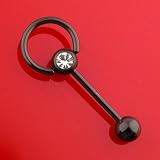 Erotic C.Z. Barbell With Knocker