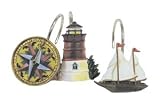 Beacon Point Nautical Lighthouse Shower Hooks by Blonder Home Accents