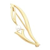 Search : PRE-HOLIDAY SALE!!! 10% OFF 14K Yellow Gold Akoya Cultured Pearl Brooch