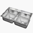 Elkay LRQ29221 Lustertone Ledge Sink Satin Finish Stainless Steel 29 x 22