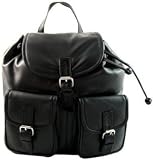 Visconti Leather Backpack Style 02510 Black