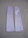 Tasteful White Satin Elbow Length Gloves - Generous (8-14) and Length 11 3/4 inches