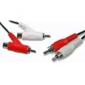 Twin RCA Phono Stackable Splitter 'Y' Lead Cable - 0.5m (50cm)