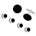 Alfa Perry Classic Round Tuxedo Stud Set and Cufflink Set,with Black Center and Silver Color Edge