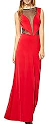 Sexy V-neck Backless Wrap Round Neck Maxi Dress 