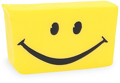 Primal Elements - Happy Face Handmade Vegetable Glycerin Bar Soap (Lemon Scent) - 6.8 oz.