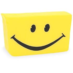 Primal Elements - Happy Face Handmade Vegetable Glycerin Bar Soap (Lemon Scent) - 6.8 oz.